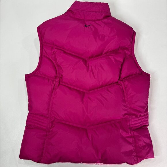 Nike Puffer Vest Girls Youth XL (16-18) Pink Reversible Down Outdoor Jacket - Picture 3 of 8